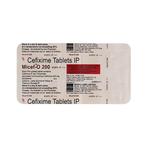 Micef O 200mg Tablet 10'S
