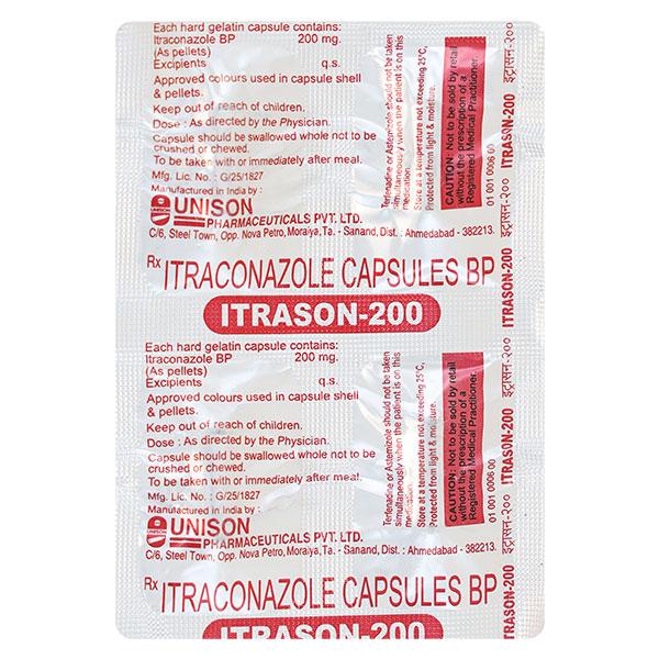 Itrason 200mg Capsule 4'S