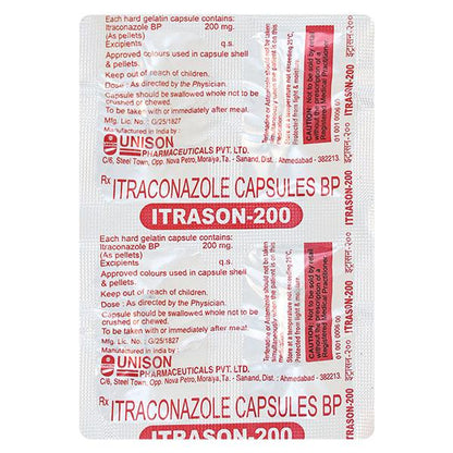 Itrason 200mg Capsule 4'S