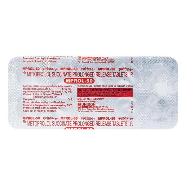 Mprol 50mg Tablet 10'S