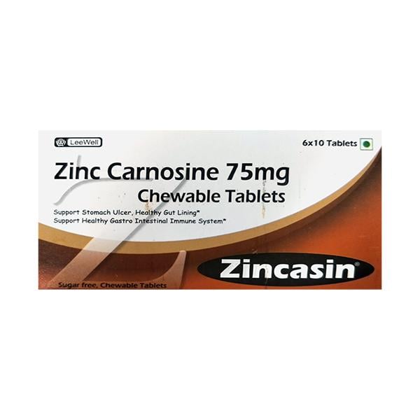 ZINCASIN SUGAR FREE Chewable Tablet 10's