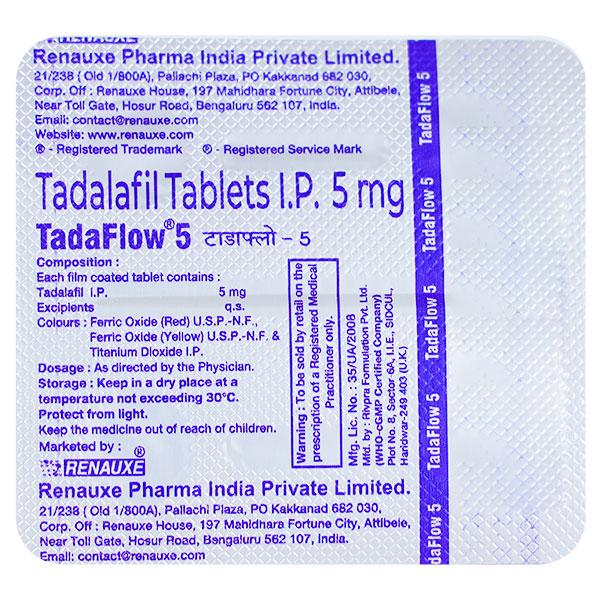 TADAFLOW 5 Tablet 4's