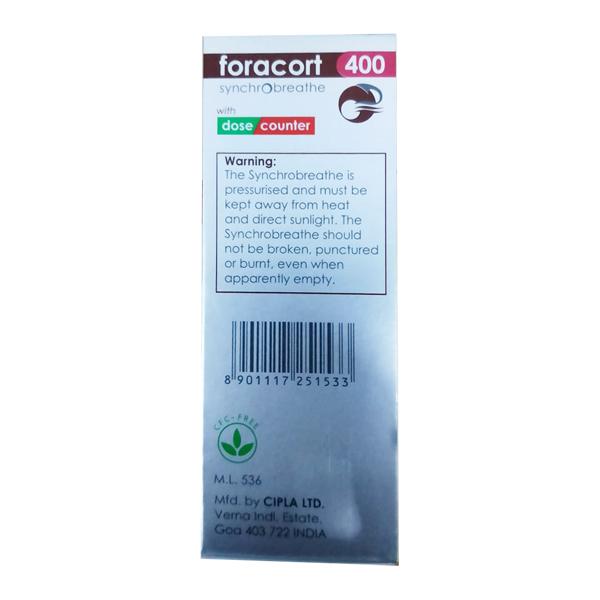 FORACORT 400 SYNCHROBREATHE 120md Inhaler 1's