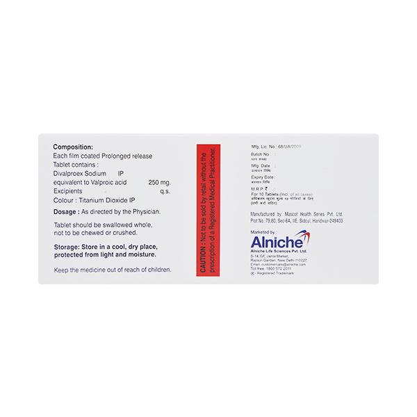 NUDIVAL XR 250mg Tablet 10's