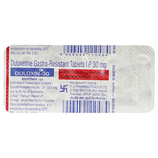 DULOXIN 30mg Tablet 10's