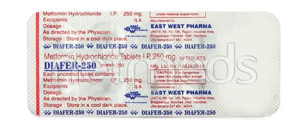 Diafer 250mg Tablet 10'S
