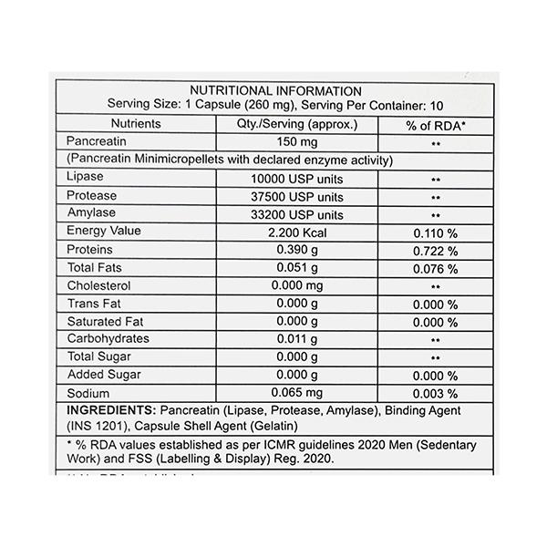 Pancrehenz 10000 Capsule 10'S