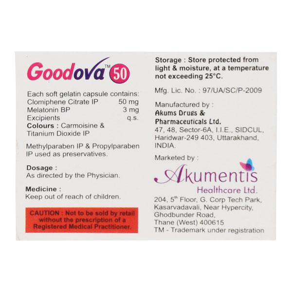 Goodova 50mg Capsule 5'S