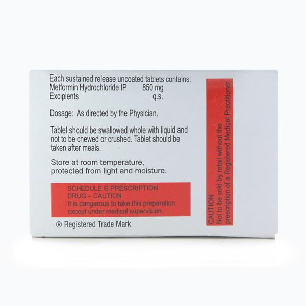 Riomet OD 850mg Tablet 10'S