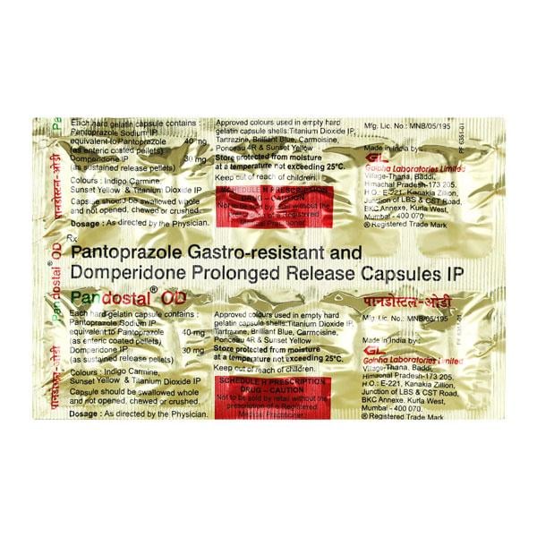 Pandostal OD 30/40mg Capsule 10'S