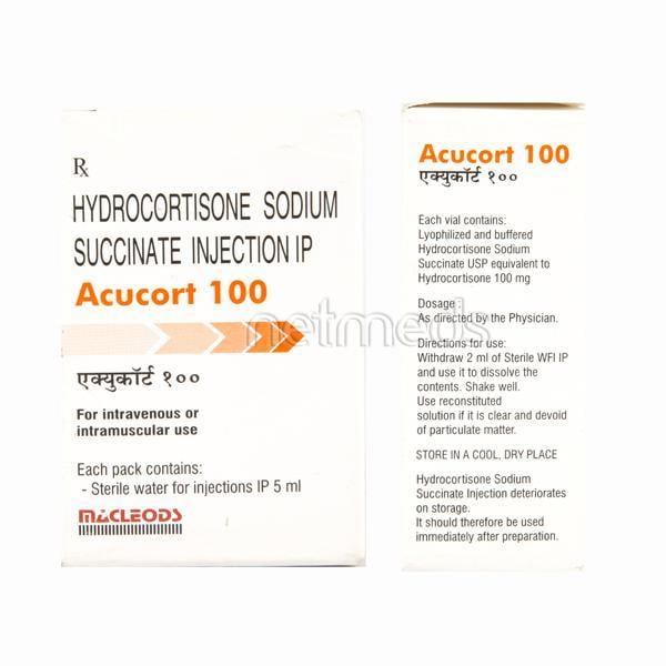 Acucort 100mg Injection 1's
