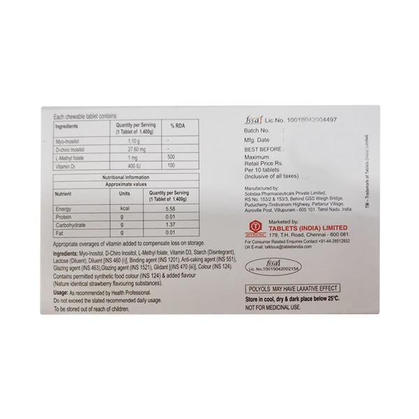 QLIFE Chewable Tablet 10's