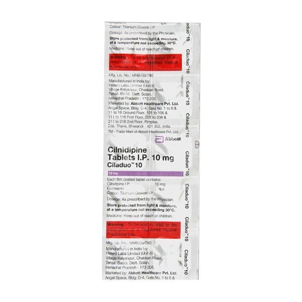 Ciladuo 10mg Tablet 10'S