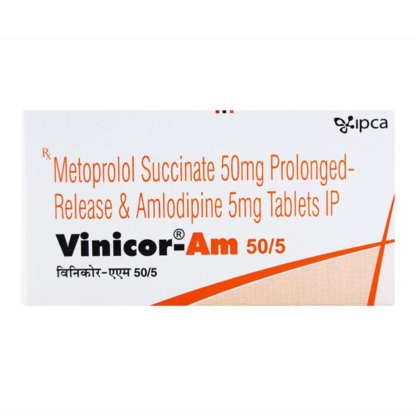 Vinicor AM 50/5mg Tablet 10'S