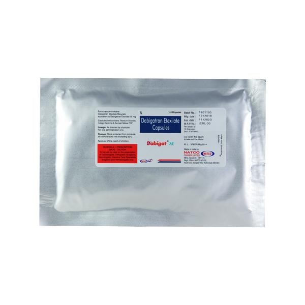 Dabigat 75mg Capsule 10'S
