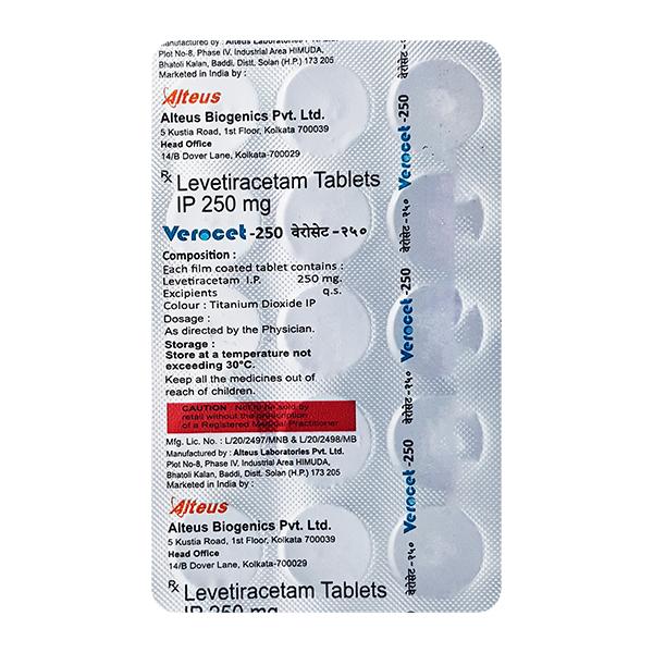 VEROCET 250 Tablet 15's