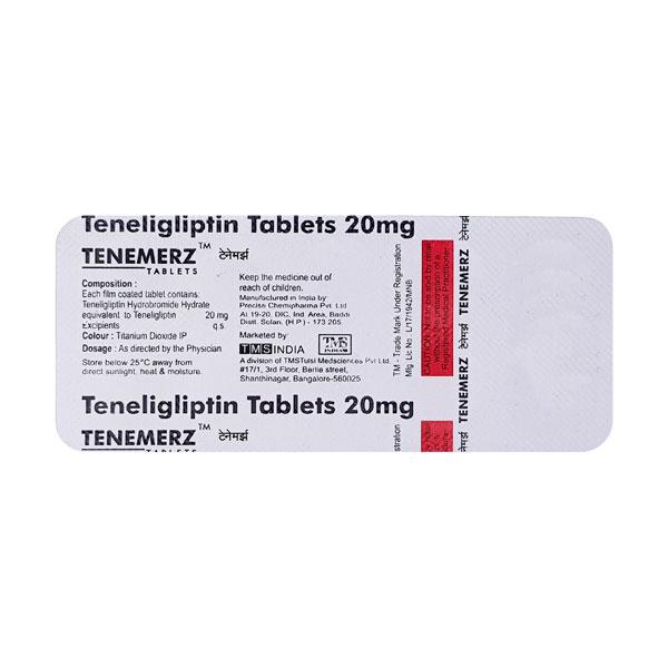 TENEMERZE 20mg Tablet 10's