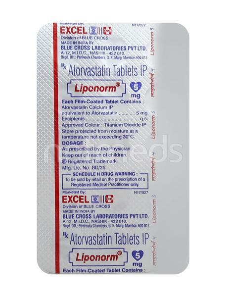 Liponorm 5mg Tablet 15'S