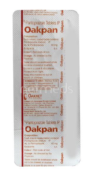 Oakpan 40mg Tablet 10'S