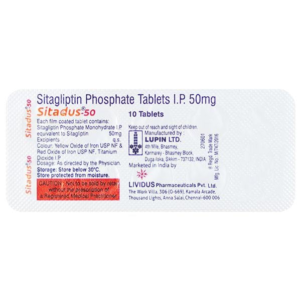 SITADUS 50 Tablet 10's
