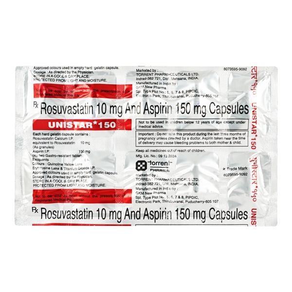 Unistar 10/150mg Capsule 10'S