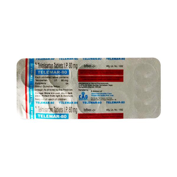 Telemar 80mg Tablet 10'S