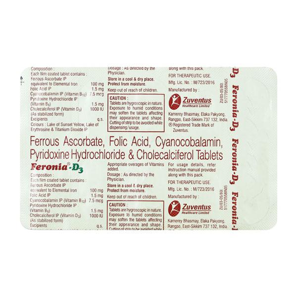 Feronia D3 Tablet 10'S