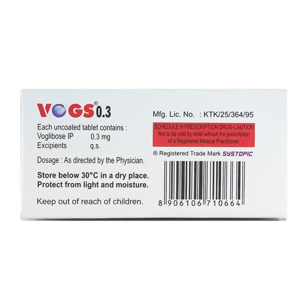 Vogs 0.3mg Tablet 30'S
