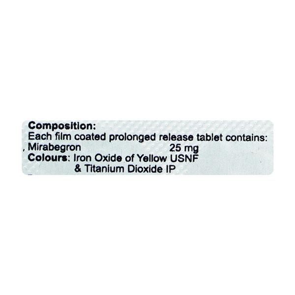 Mirasmart 25mg Tablet 10'S