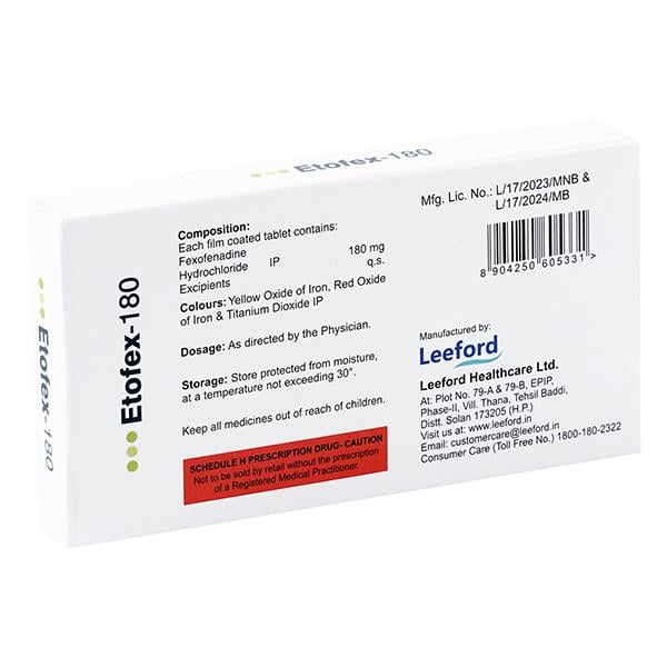 ETOFEX 180 Tablet 10's