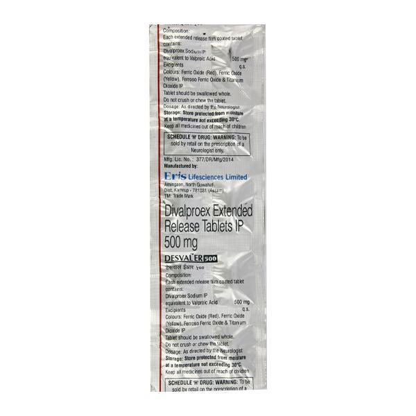 Desval ER 500mg Tablet 10'S