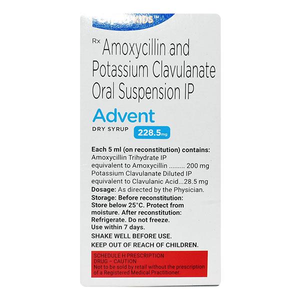 ADVENT TANGY ORANGE FLAVOUR 228.5mg Dry Syrup 30ml