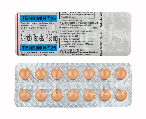 Tensimin 25mg Tablet 14'S