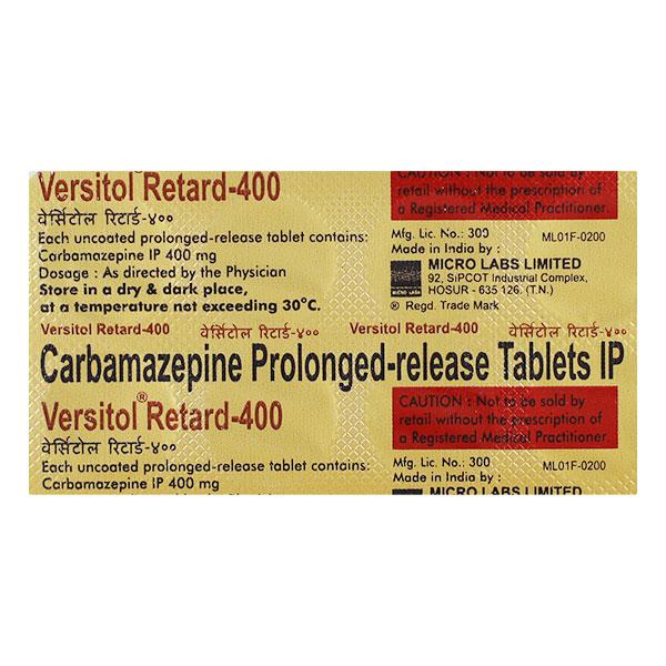 Versitol Retard 400mg Tablet 10'S