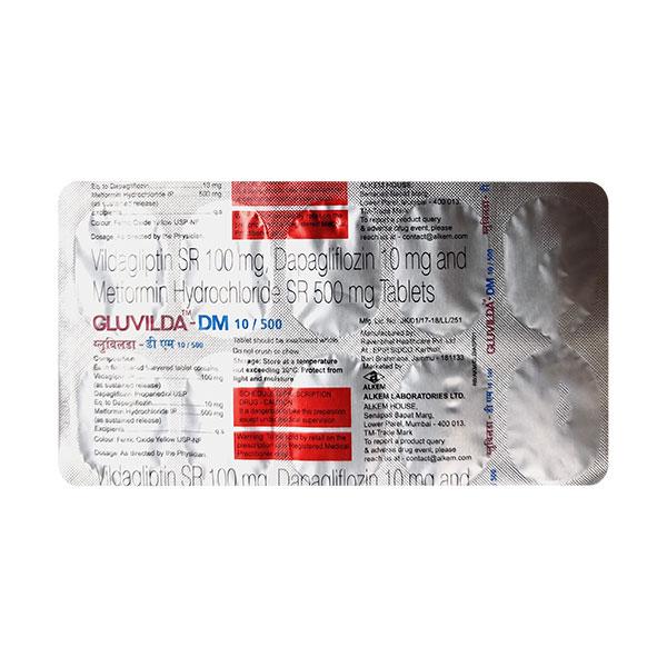 GLUVILDA DM 10/500 Tablet 10s
