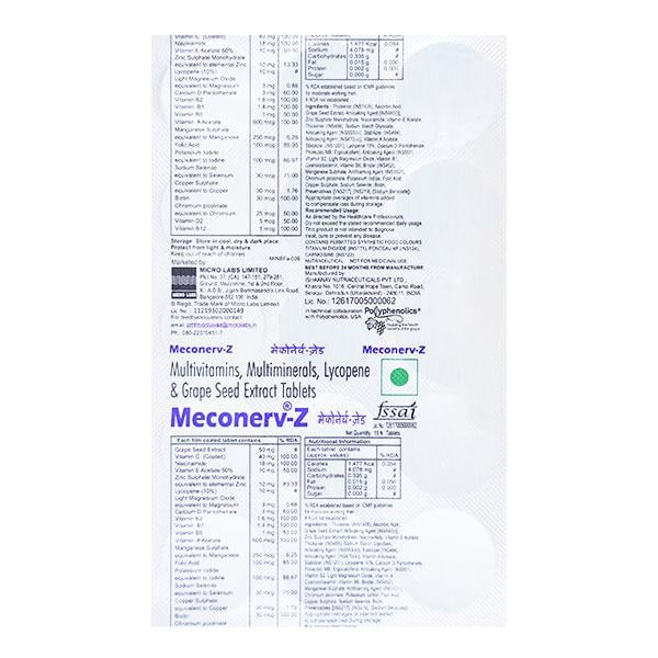 MECONERV Z Tablet 15's