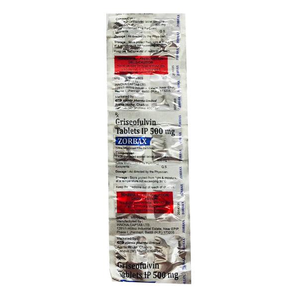 ZORBAX 500mg Tablet 10's