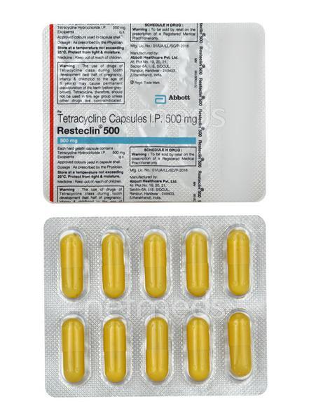 Resteclin 500mg Capsule 10'S