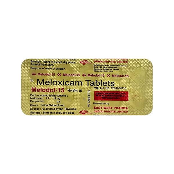 Melodol 15mg Tablet 10'S