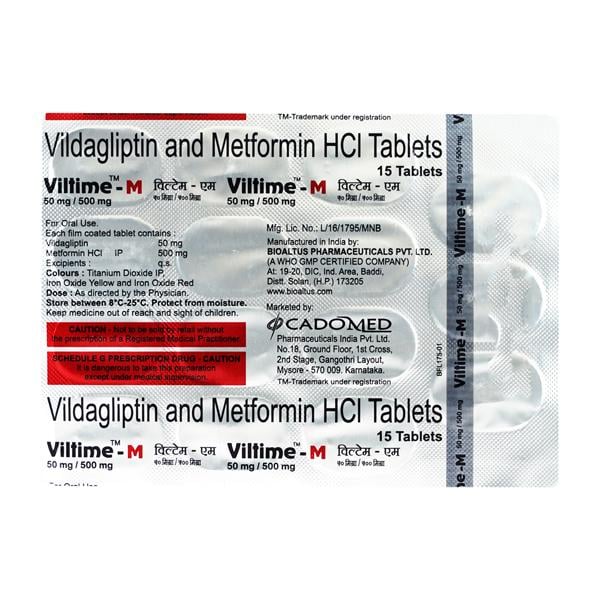 VILTIME M 500mg Tablet 15's