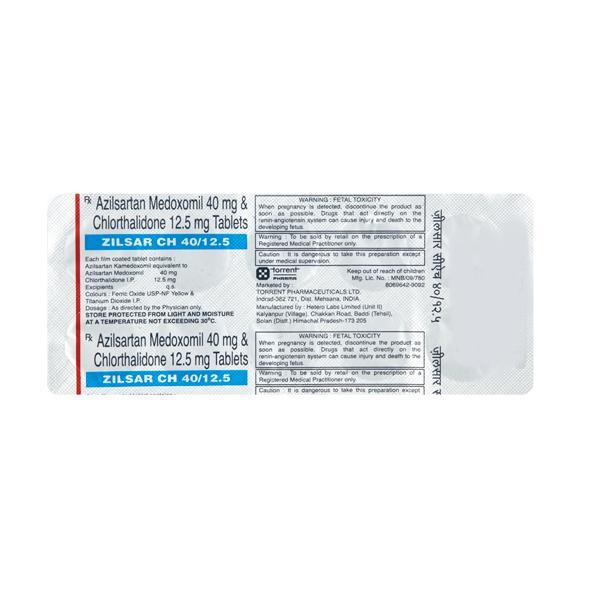 Zilsar CH 40/12.5mg Tablet 10'S