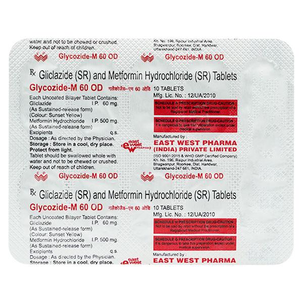 Glycozide M OD 60mg Tablet 10'S