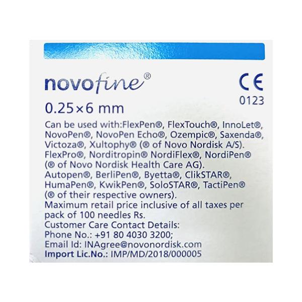 NOVOFINE 31G Needle 100's