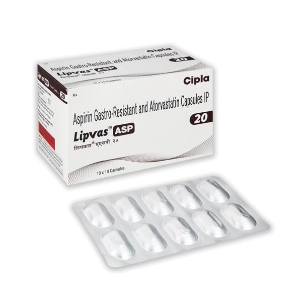 LIPVAS ASP 20 Capsule 10's