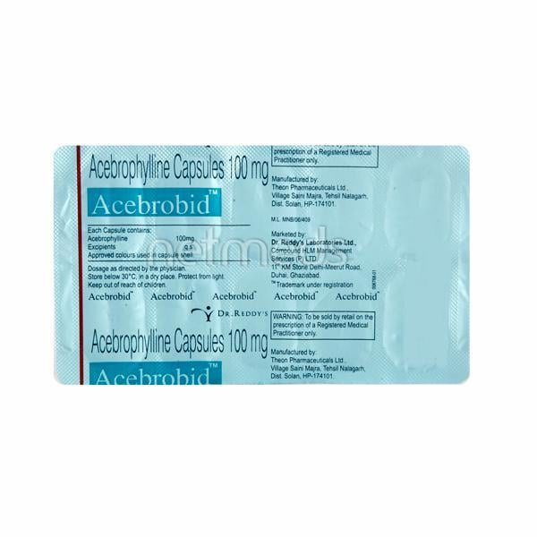 Acebrobid 100mg Capsule 10'S