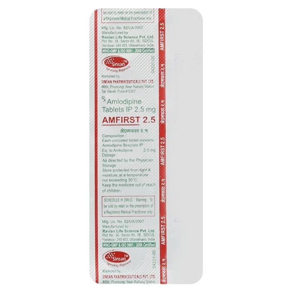 Amfirst 2.5mg Tablet 10'S