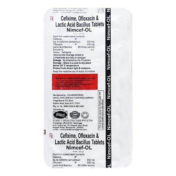 NIMCEF OL Tablet 10's