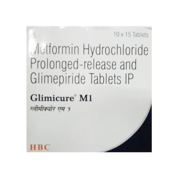 GLIMICURE M 1mg Tablet 15's