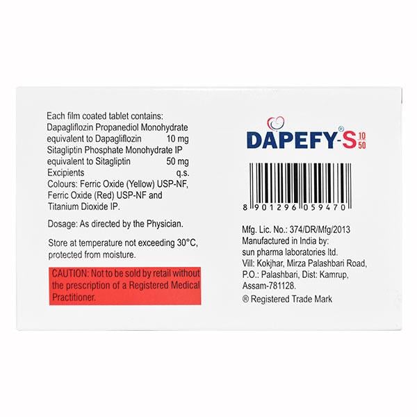DAPEFY S 10/50 Tablet 15's