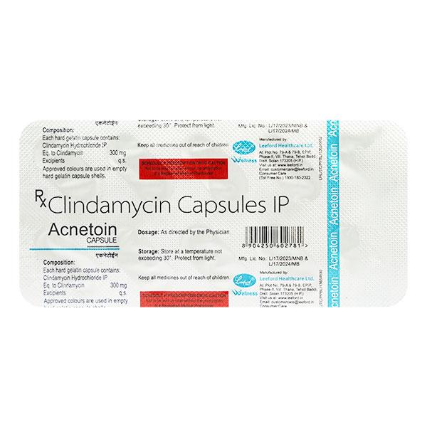 Acnetoin 20mg Capsule 10'S